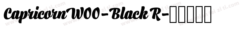 CapricornW00-Black R字体转换